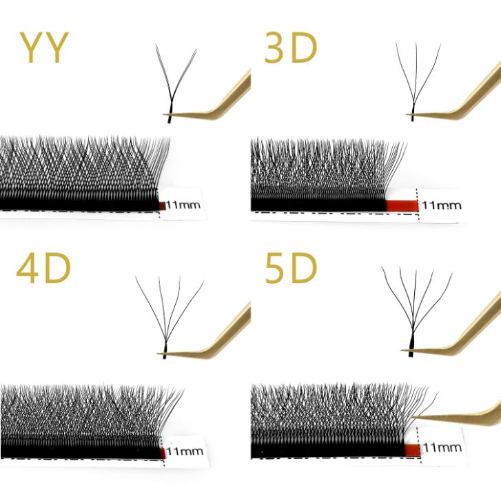 4D-W Premade Volume Fans – W Shape Lashes Extensions