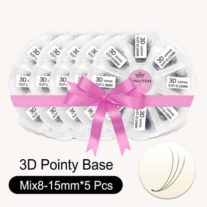 5 pcs 600 Premade Loose Fans Pointy Base