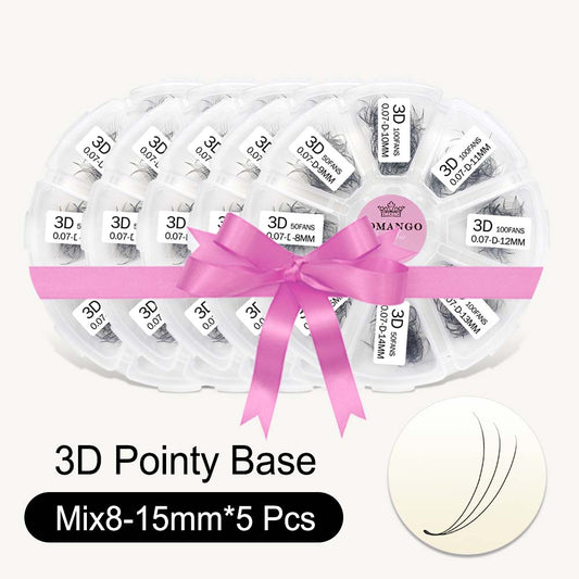 5 pcs 600 Premade Loose Fans Pointy Base