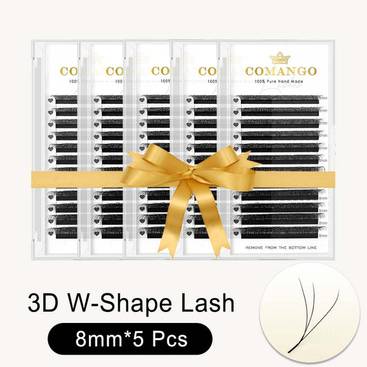 5 pcs 3DW Shape Lashes Extension Premade Fans