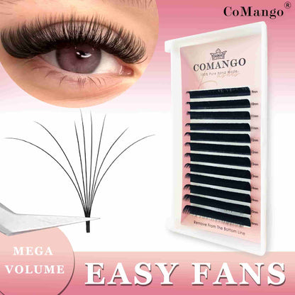 NEW! 0.05 Cashmere Easy Fans Volume Lash Extensions Matte Black