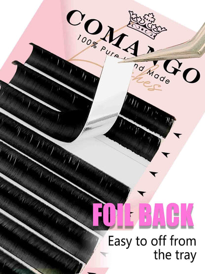 NEW! 0.05 Cashmere Easy Fans Volume Lash Extensions Matte Black