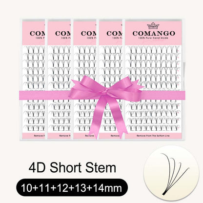 5 pcs 3D 4D 5D 6D Premade Volume Fans Short Stem  0.10