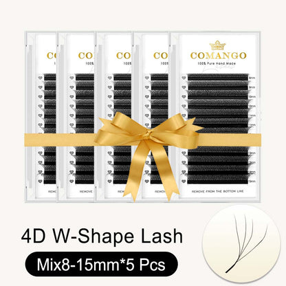 5 pcs 4DW Shape Lashes Extension Premade Fans