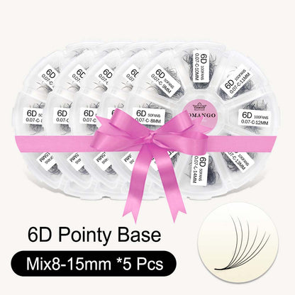 5 pcs 600 Premade Loose Fans Pointy Base
