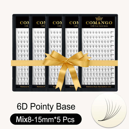 5pcs 3D 6D 10D Premade Volume Fans Pointy Base 0.07