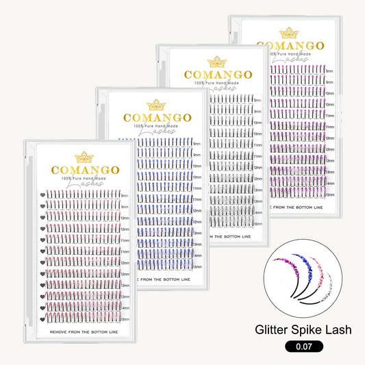 Glitter Spikes Wispy Lash Extensions 0.07