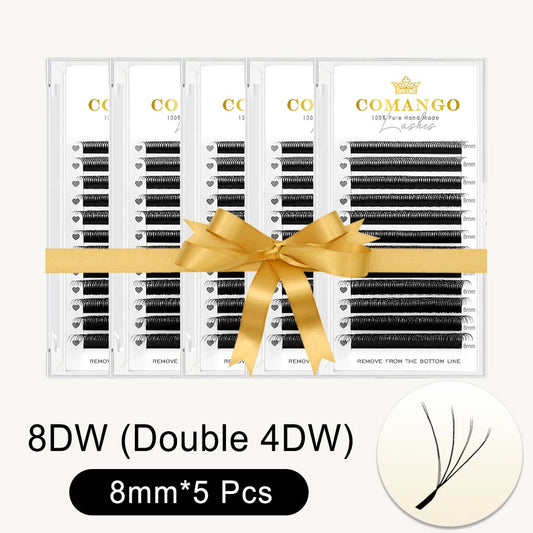 5pcs 8DW Shape Lash Double 3D-W Lashes Extension0.07