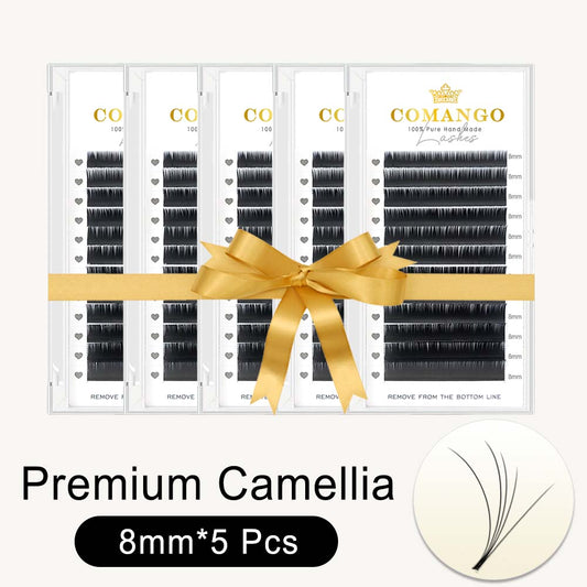 5 Pcs Premium Camellia Lash Extensions 0.07
