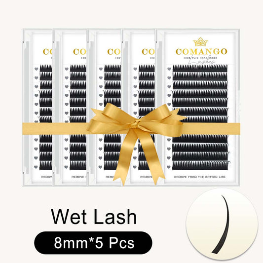 5 Pcs Wispy Wet Lash Extensions Anime Lashes