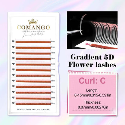 Gradient 5D Fairy Spike Lash Extensions 0.07