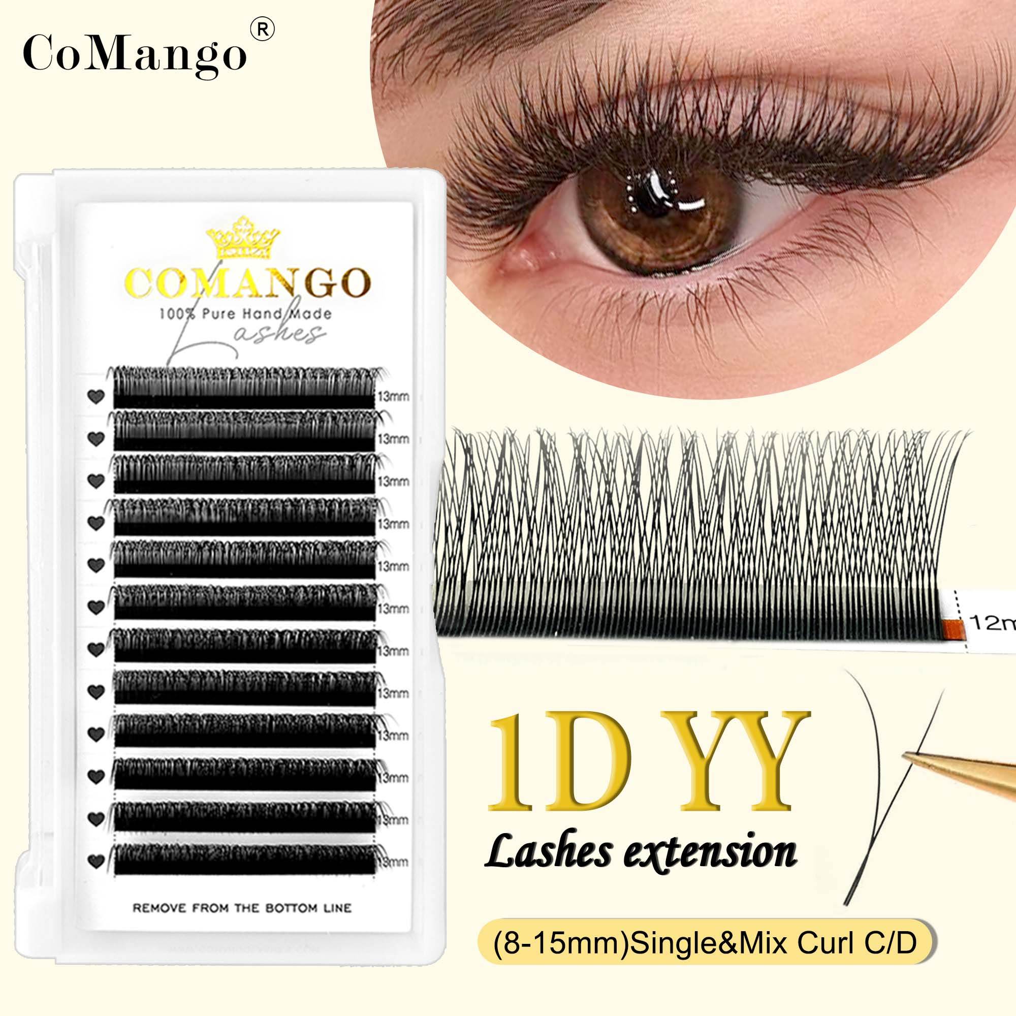 Fox 1D Y Shaped Lash Extensions 0.07