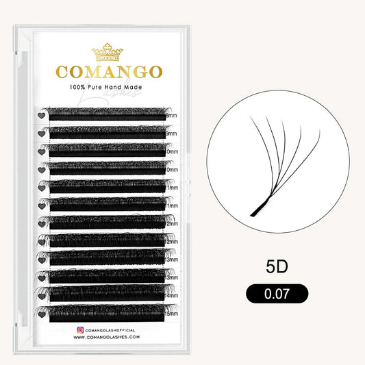 CoMango Lashes 5D-W premade volume fans W shape lashes extensions for professional eyelash application
