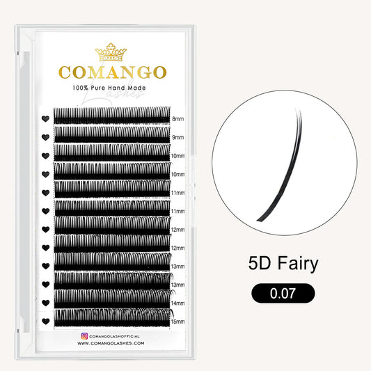 CoMango Lashes 5D Fairy Spike lash extensions 0.07mm for professional fluffy and fantasy lash looks