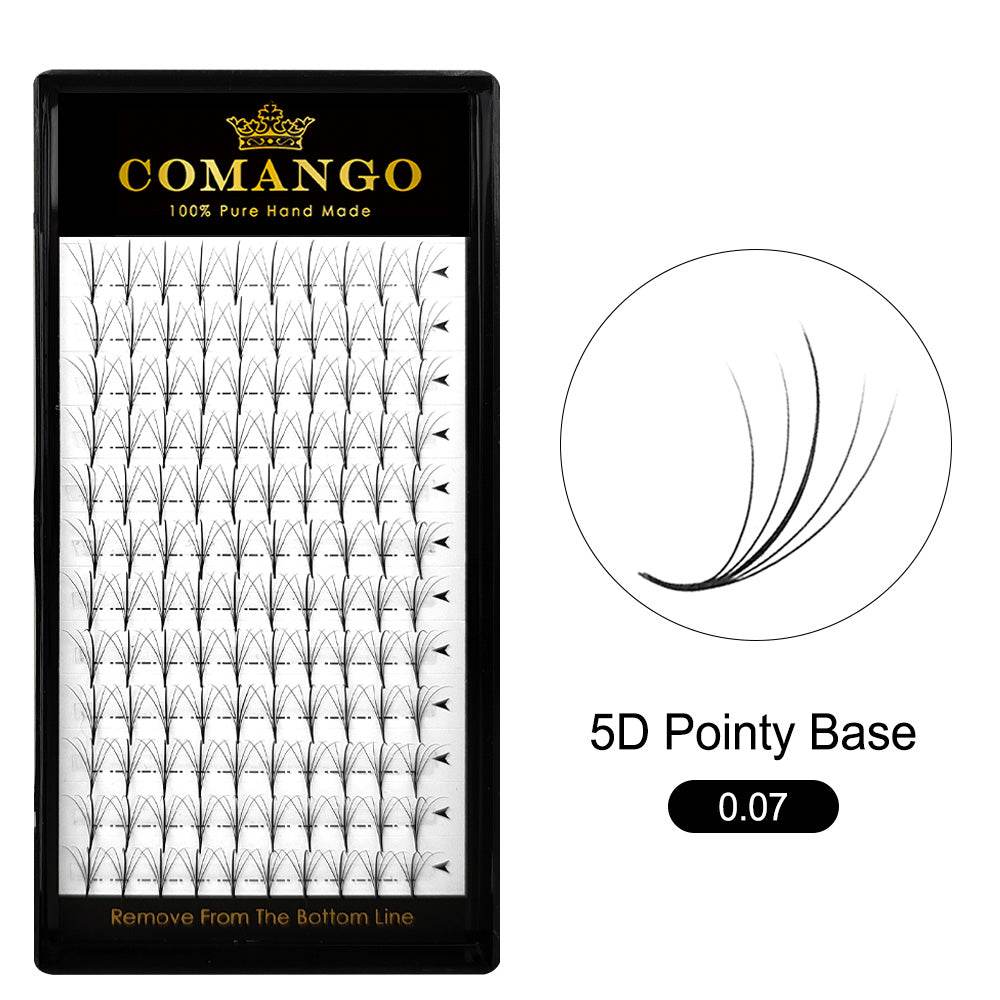 CoMango Lashes 5D wispy premade volume fans lash extensions tray for professional eyelash application