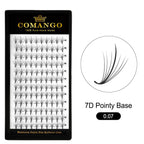 CoMango Lashes 7D wispy premade volume fans lash extensions tray for professional eyelash application