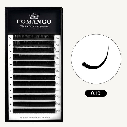 CoMango Lashes high-quality 0.15classic volume lashes extensions in matte black for salon lash artists