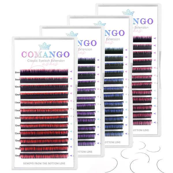 CoMango Lashes ombre classic lash extensions 0.07mm for professional gradient lash styling with soft natural volume