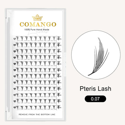 CoMango Lashes Pteris anime lash extensions 0.07mm for professional manga effect lash styling