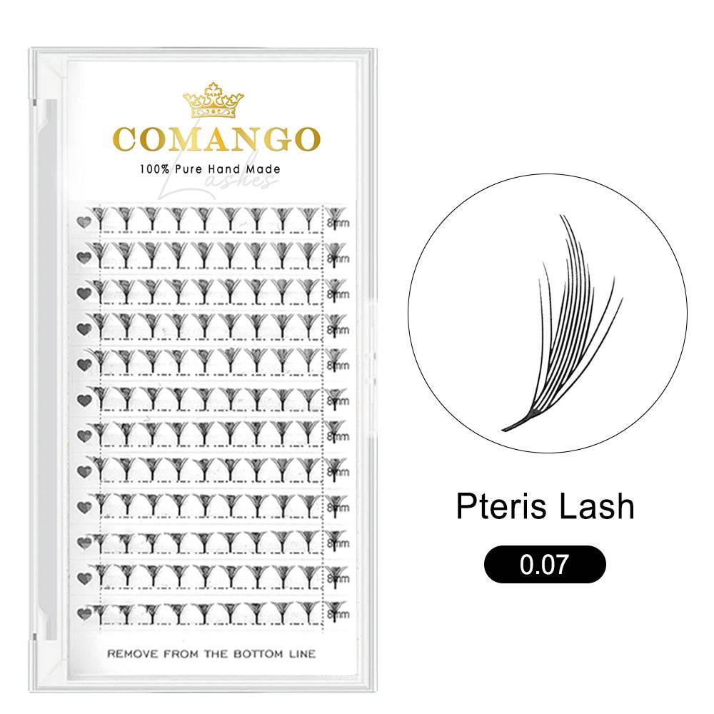 CoMango Lashes Pteris anime lash extensions 0.07mm for professional manga effect lash styling
