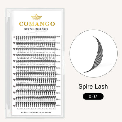 CoMango Lashes spire anime lash extensions 0.07mm for creating precise manga effect lash looks