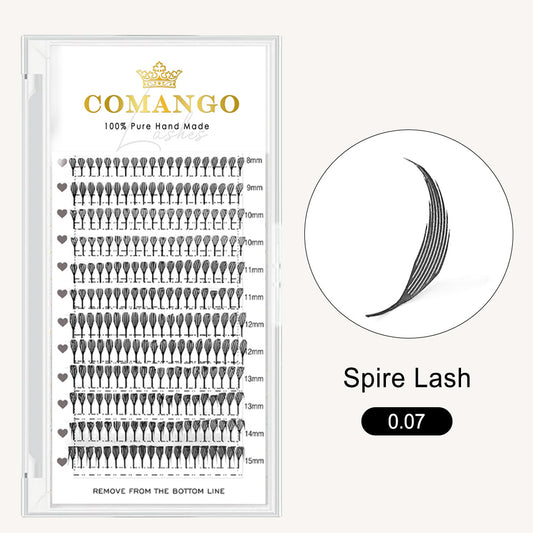 CoMango Lashes spire anime lash extensions 0.07mm for creating precise manga effect lash looks