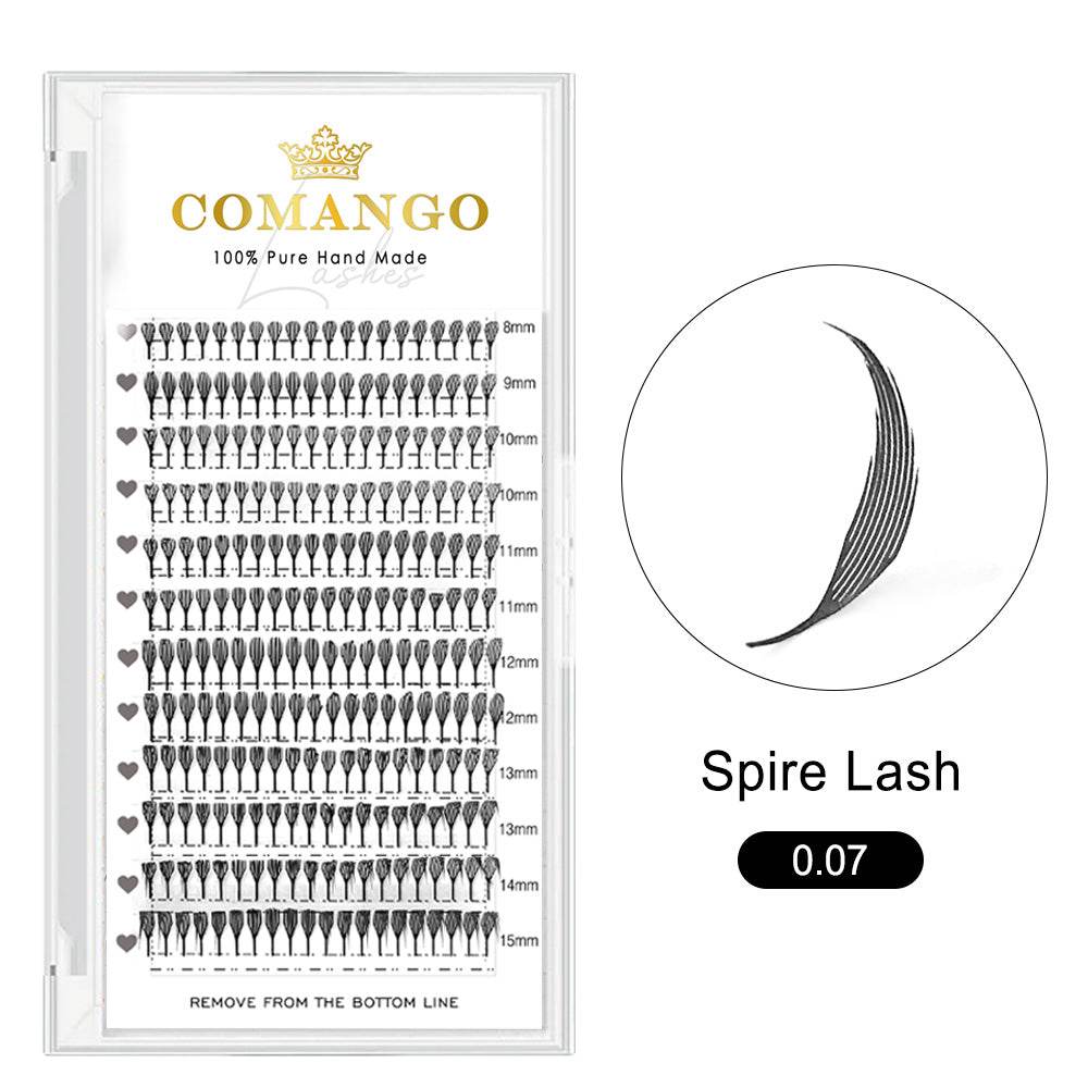 CoMango Lashes spire anime lash extensions 0.07mm for creating precise manga effect lash looks