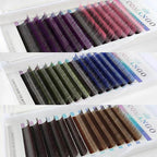 CoMango Lashes two-color classic lash extensions 0.07mm, professional dual-tone lashes for unique gradient lash styling
