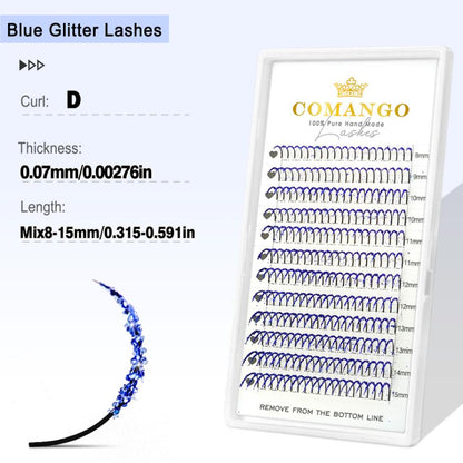 Glitter Spikes Wispy Lash Extensions 0.07