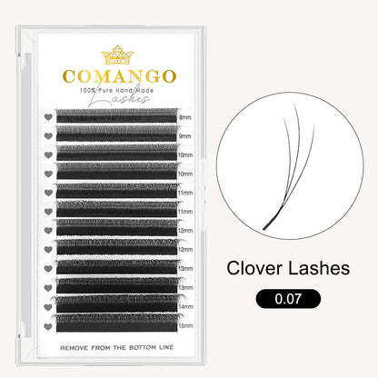 3D Spark Clover W Shape Lashes | Natural Volume Wholesale Eyelash Extensions