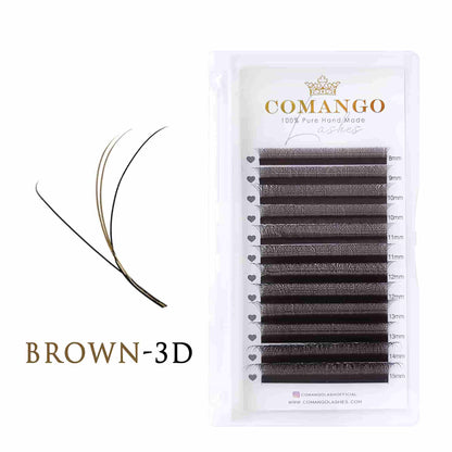 3D-W Colored Lash Extensions – Premade Fans